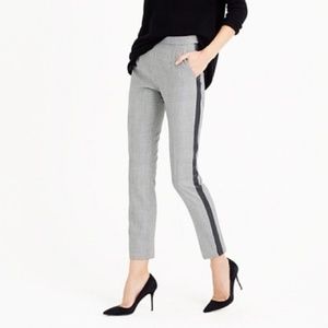 JCrew Martie Pant with Tux Stripe in Glen Plaid